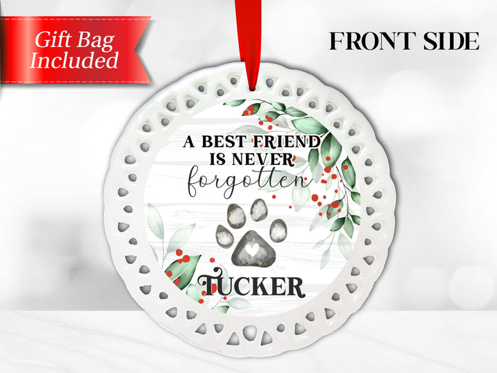 Personalized Pet Memorial Ornament | Furever Paw