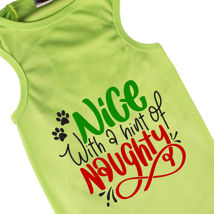 Holiday Dog Shirt | Nice With A Hint Of Naughty