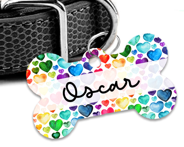 Pet ID Tag | The Rainbow Heart