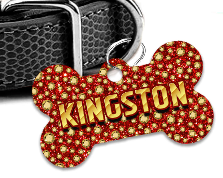 Pet ID Tag | The Rhinestone King