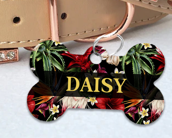 Pet ID Tag | Tropical Floral