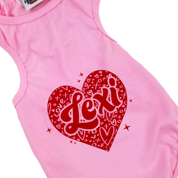 Personalized XOXO Heart Valentine Tee
