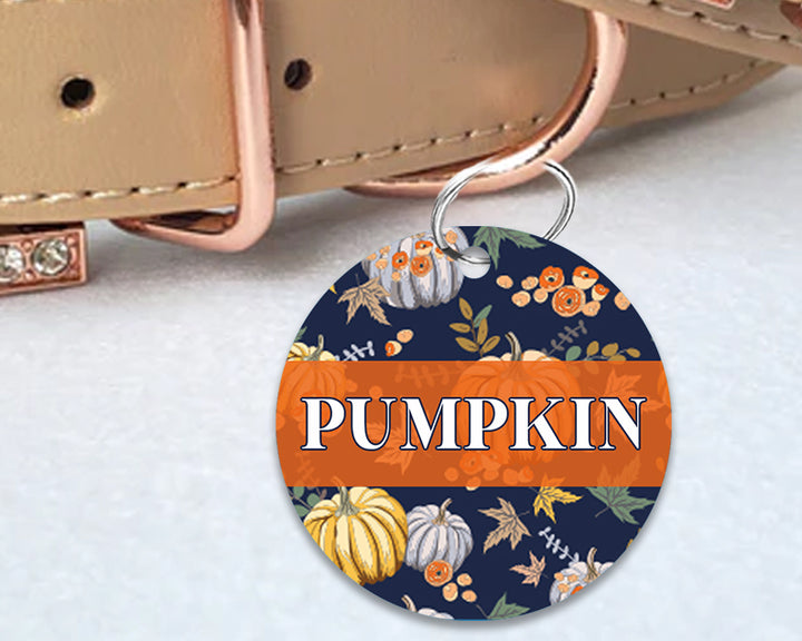 Pet ID Tag | Boujee Pumpkin