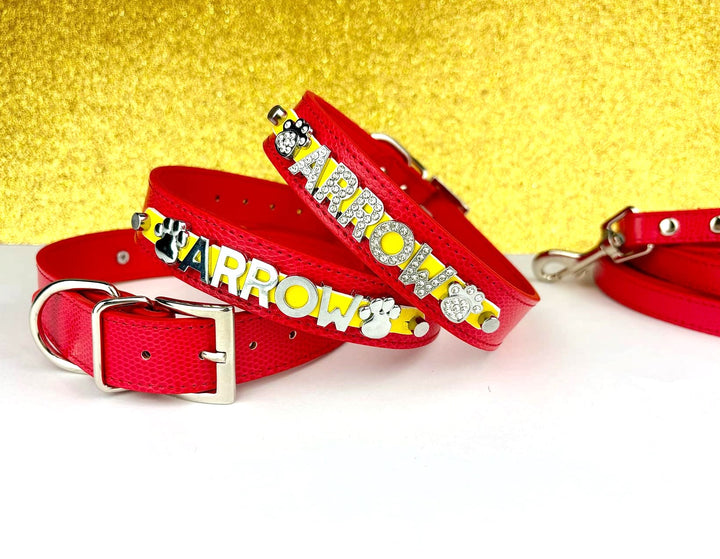 Red Spirit Series Personalized Collar | 9 Color Options