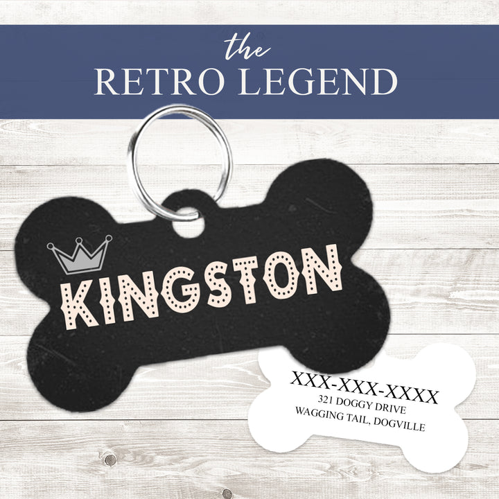 Pet ID Tag | The Retro King