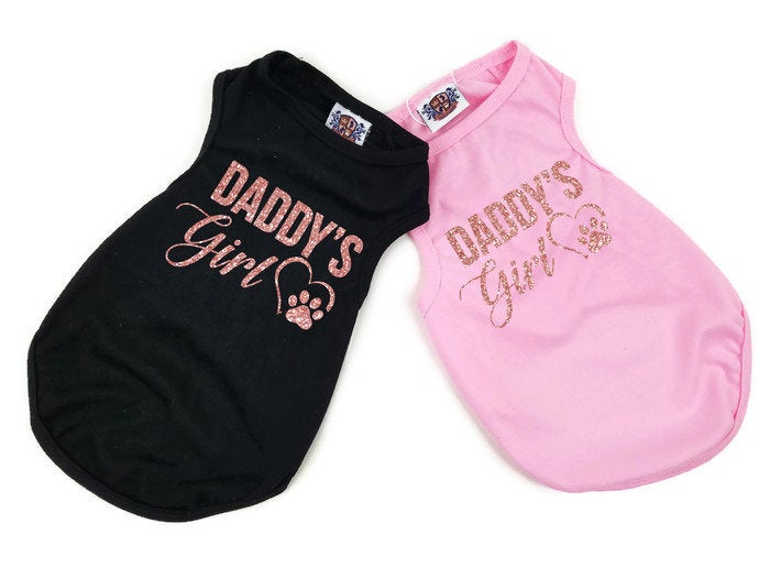 House of Furbaby Dog Shirt | Daddy's Girl L- Dogs 17-22lbs / Black